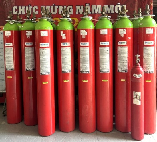 Cho thuê hoặc bán chai Inergen 541, WP 300 bar, 80 Lít